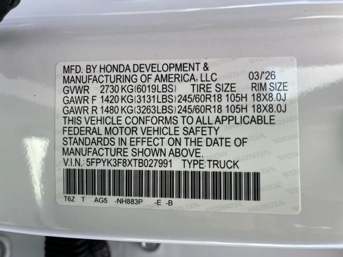 New 2026 Honda Ridgeline Black Edition image 22