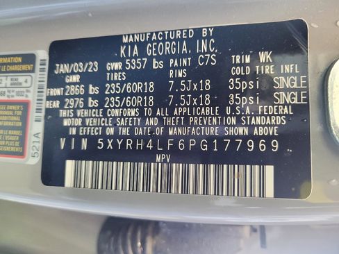 Used 2023 Kia Sorento EX w/ Panoramic Sunroof Package FWD image 33