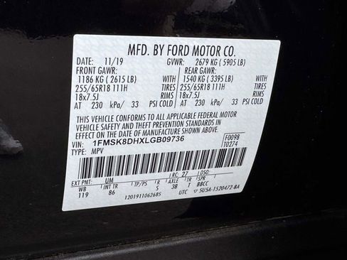 Used 2020 Ford Explorer XLT w/ Comfort Package AWD/4WD image 28