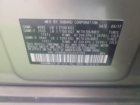 Used 2018 Subaru Outback 2.5i Premium image 33