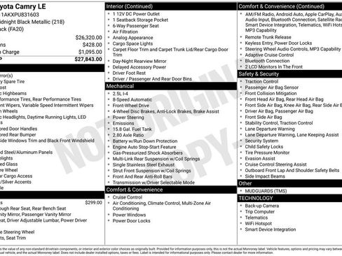 Certified 2023 Toyota Camry LE FWD image 2
