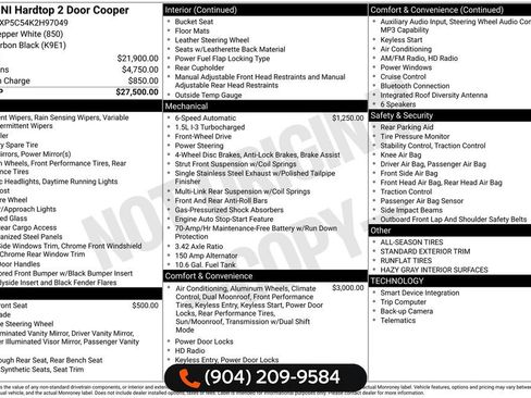 Used 2019 MINI Cooper 2-Door Hardtop w/ Signature Upholstery Package image 6