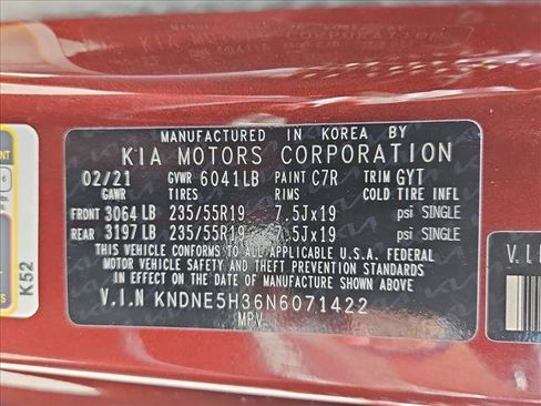 Used 2022 Kia Carnival SX FWD image 27
