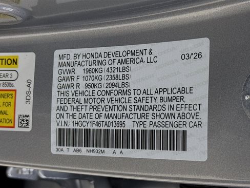 New 2026 Honda Accord SE image 37