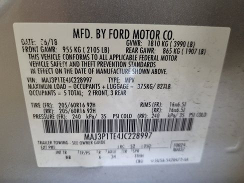 Used 2018 Ford EcoSport SE w/ SE Convenience Package FWD image 33