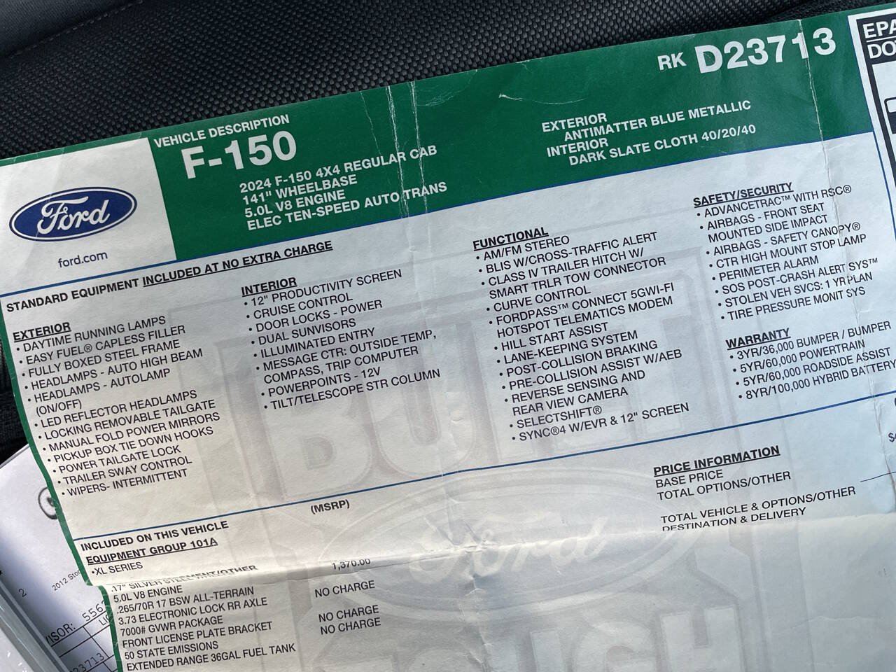 Used 2024 Ford F150 XL AWD/4WD image 90