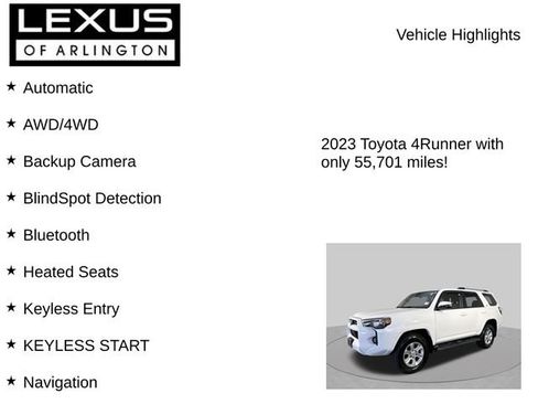 Used 2023 Toyota 4Runner SR5 Premium AWD/4WD image 7
