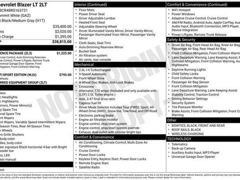 Used 2024 Chevrolet Blazer LT w/ Convenience Package FWD image 6
