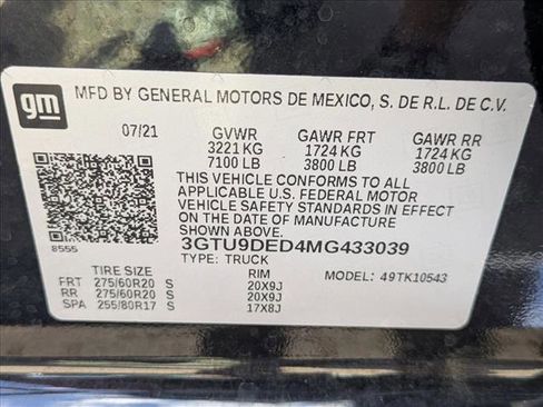 Used 2021 GMC Sierra 1500 SLT w/ SLT Premium Package image 22