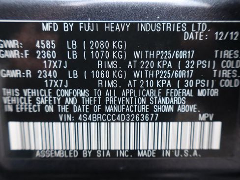 Used 2013 Subaru Outback 2.5i Premium w/ Popular Pkg 1B image 46