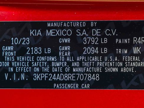 Certified 2024 Kia Forte LXS w/ LXS Technology Package FWD image 27