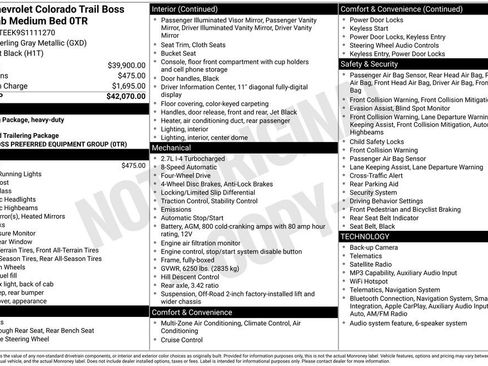 Used 2025 Chevrolet Colorado Trail Boss AWD/4WD image 38