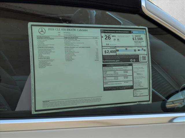 New 2026 Mercedes-Benz CLE 450 4MATIC Cabriolet image 18