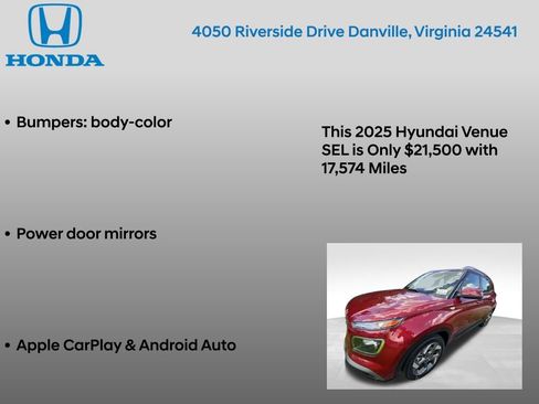 Used 2025 Hyundai Venue SEL FWD image 17