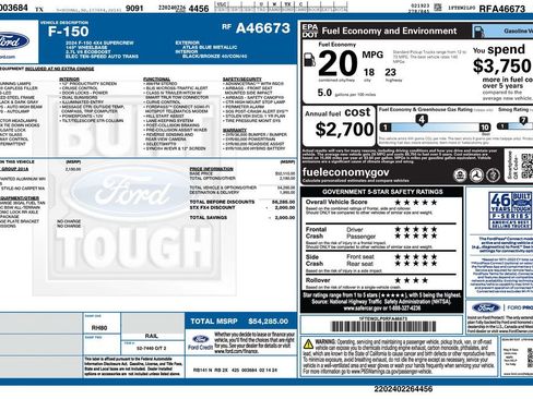Used 2024 Ford F150 STX w/ Equipment Group 201A FX4 image 2