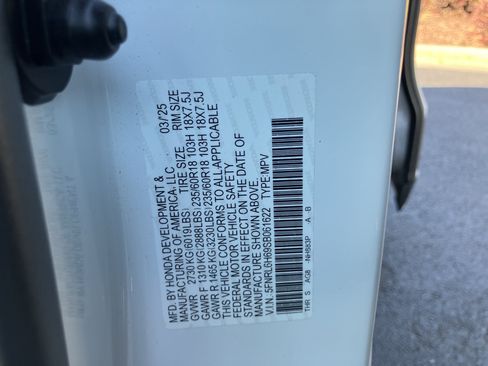 Certified 2025 Honda Odyssey EX-L image 37