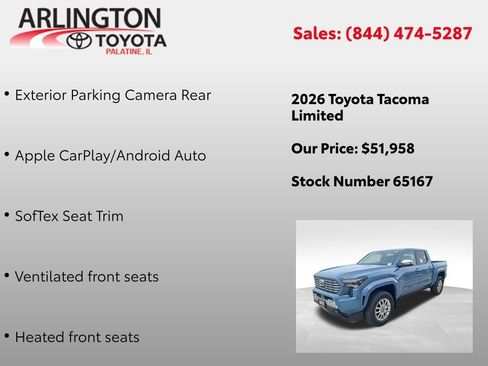 New 2026 Toyota Tacoma Limited image 12