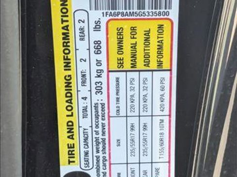 Used 2016 Ford Mustang Coupe w/ Enhanced Security Package RWD image 15