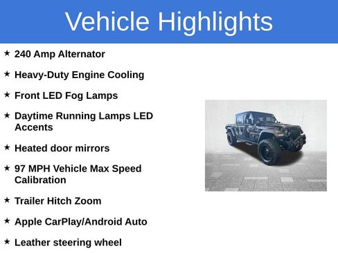 Used 2022 Jeep Gladiator Rubicon w/ LED Lighting Group AWD/4WD image 5
