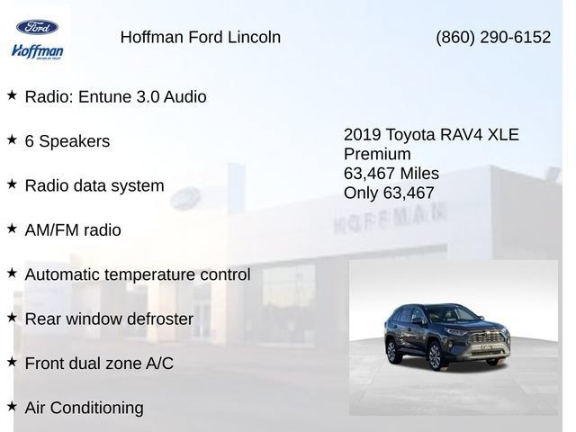 Used 2019 Toyota RAV4 XLE Premium w/ All Weather Liner Package AWD/4WD image 10