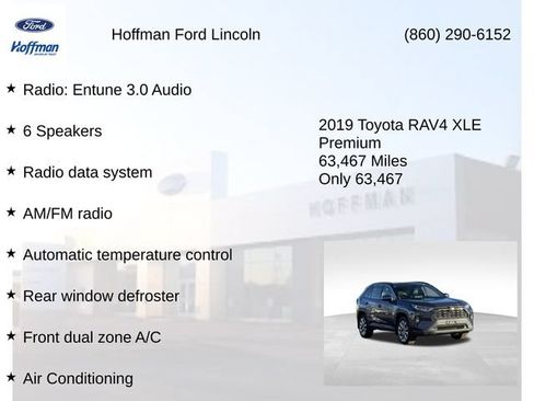 Used 2019 Toyota RAV4 XLE Premium w/ All Weather Liner Package AWD/4WD image 10