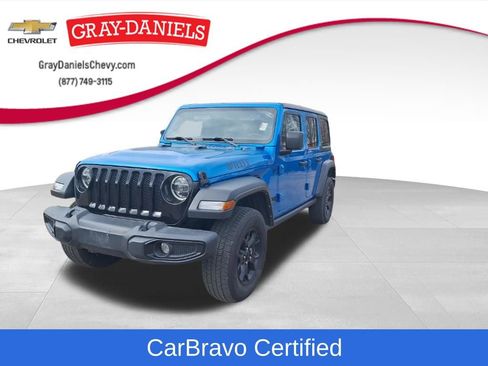 Used 2022 Jeep Wrangler Unlimited Willys image 1