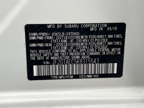 Used 2019 Subaru Crosstrek 2.0i Premium AWD/4WD image 39