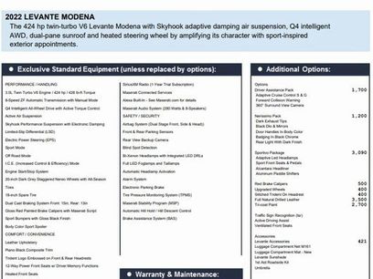 Certified 2022 Maserati Levante Modena