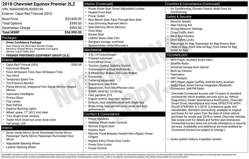 Used 2018 Chevrolet Equinox Premier FWD image 30