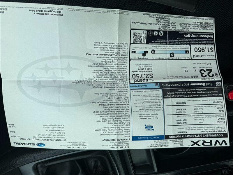 Used 2019 Subaru WRX AWD/4WD image 30