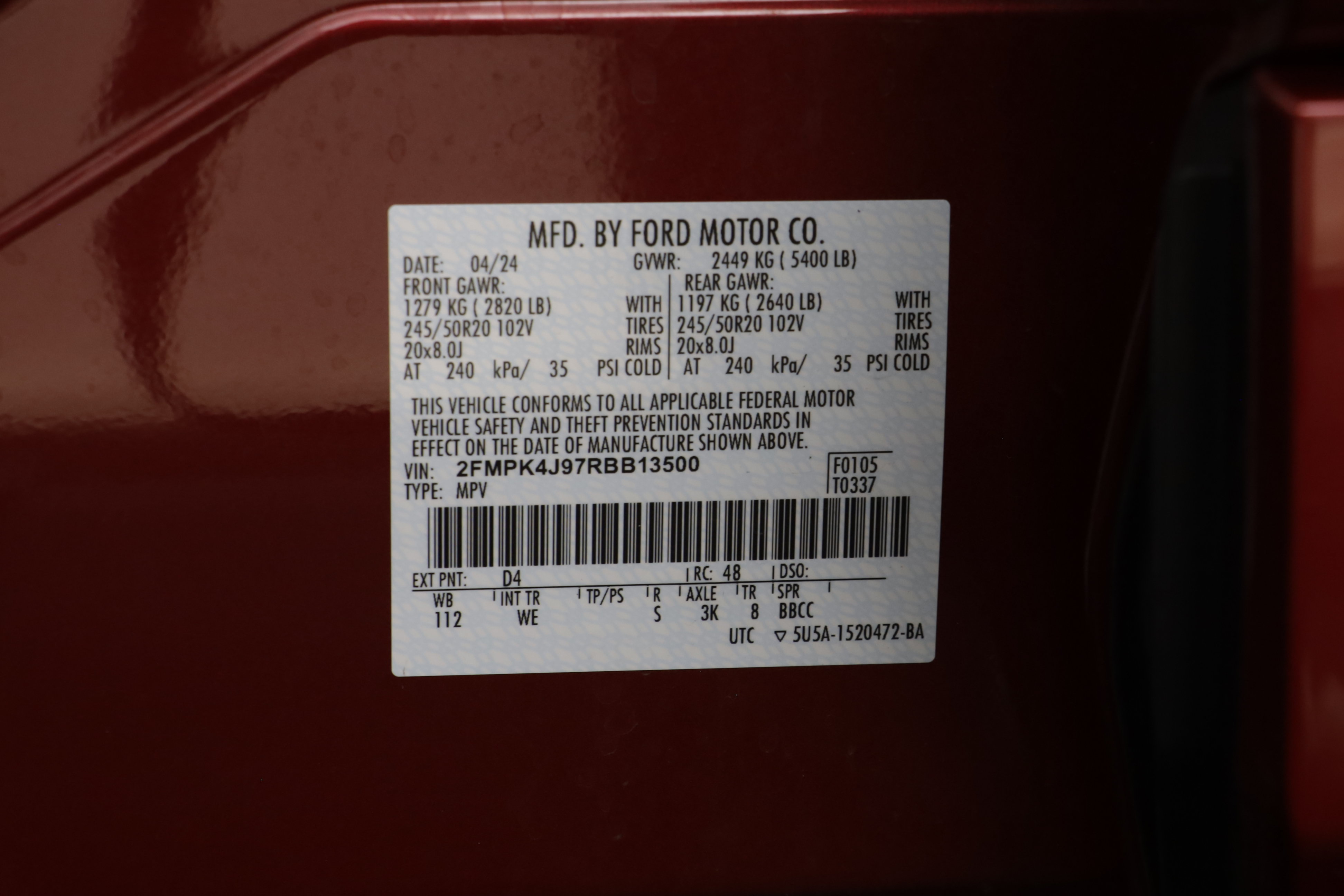 Used 2024 Ford Edge ST-Line AWD/4WD image 24