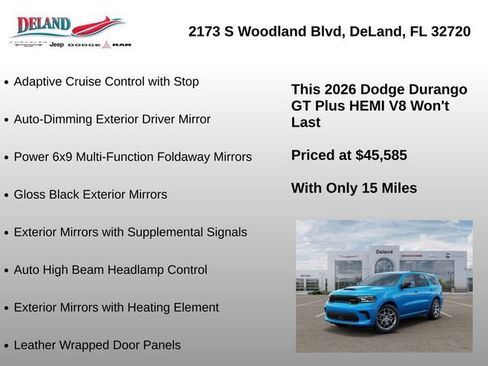New 2026 Dodge Durango GT AWD/4WD image 32