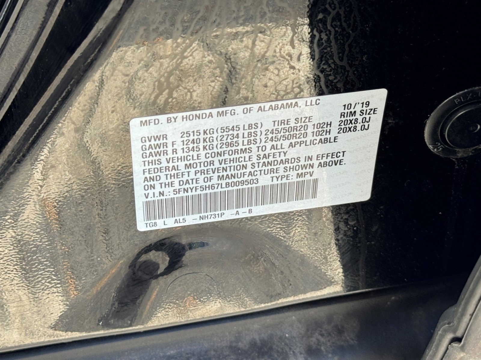 Used 2020 Honda Pilot Touring image 48
