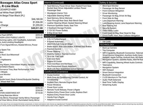 Certified 2023 Volkswagen Atlas Cross Sport SEL R-Line AWD/4WD image 40