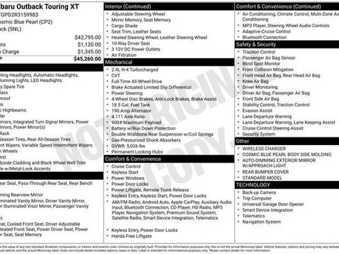 Used 2024 Subaru Outback Touring XT image 2
