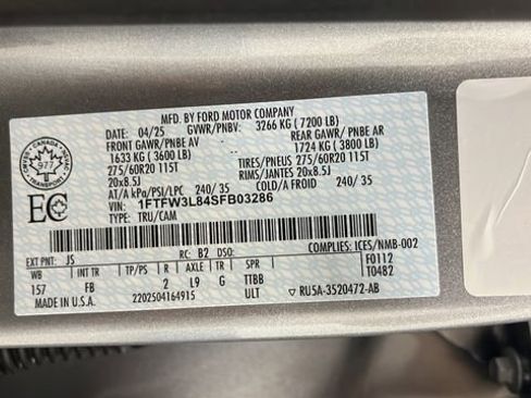 Used 2025 Ford F150 XLT w/ Equipment Group 302A MID AWD/4WD image 27