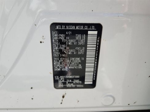 Used 2021 Nissan Armada Platinum w/ Captain's Chairs Package image 40