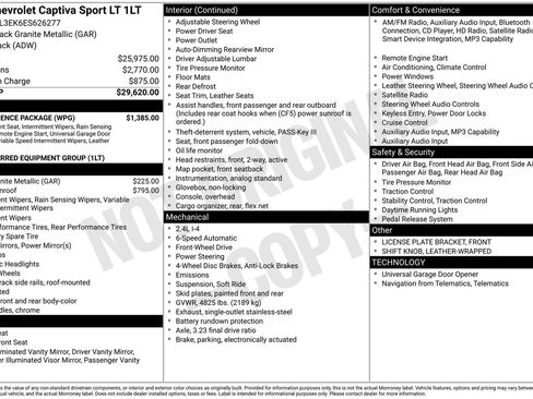 Used 2014 Chevrolet Captiva Sport LT w/ Convenience Package FWD image 8