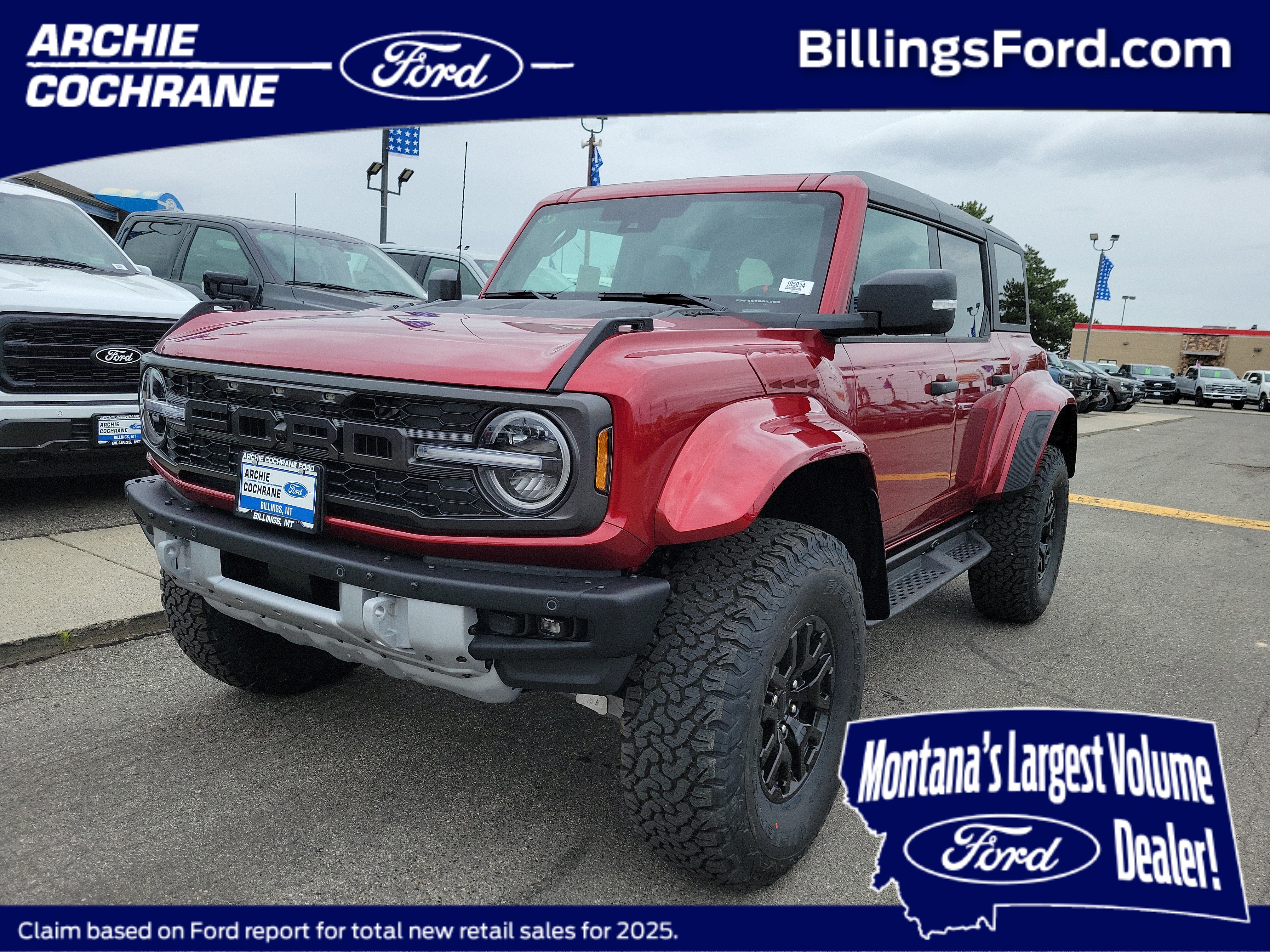 New 2026 Ford Bronco Raptor w/ Interior Carbon Fiber Pack AWD/4WD image 1