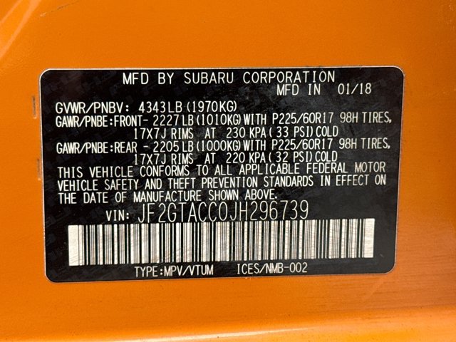 Used 2018 Subaru Crosstrek 2.0i Premium w/ Moonroof Package AWD/4WD image 21