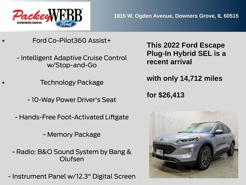 Used 2022 Ford Escape SEL w/ Technology Package image 22