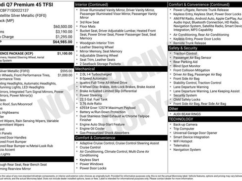 Certified 2025 Audi Q7 2.0T Premium w/ Convenience Package image 32