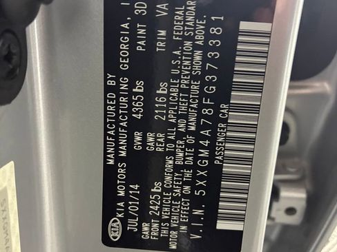 Used 2015 Kia Optima LX image 19