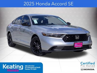 Certified 2025 Honda Accord SE