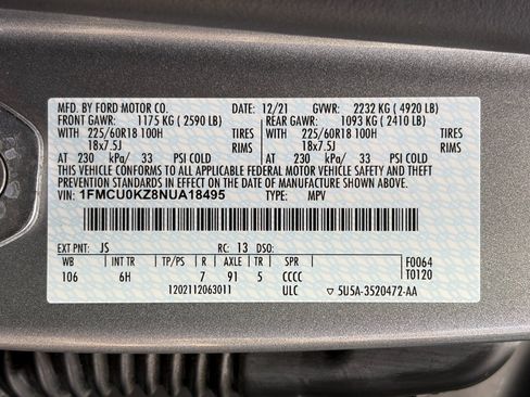 Used 2022 Ford Escape SEL w/ Technology Package image 28