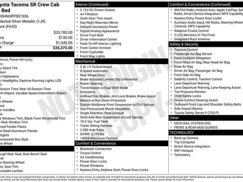 Used 2024 Toyota Tacoma SR RWD image 3