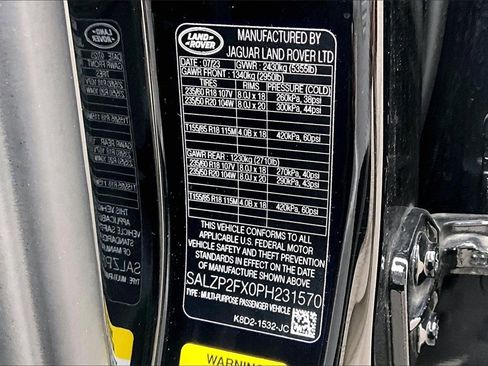 Used 2023 Land Rover Range Rover Evoque SE image 33