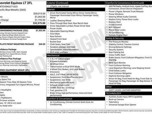 Used 2019 Chevrolet Equinox LT w/ Driver Convenience Package AWD/4WD image 3