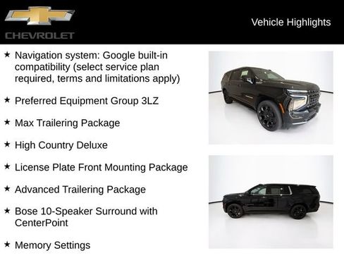 New 2026 Chevrolet Suburban High Country AWD/4WD image 4