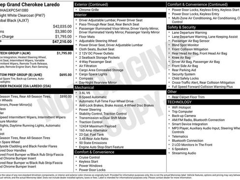 Used 2023 Jeep Grand Cherokee Laredo w/ Luxury Tech Group I AWD/4WD image 2